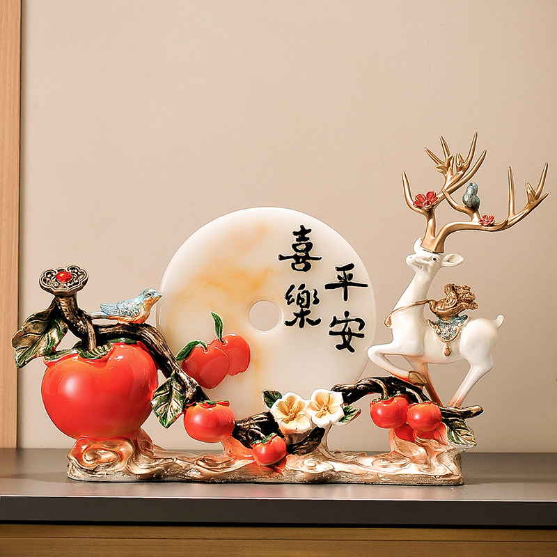 创意麋鹿高档轻奢摆件 家用客厅家居装饰品 入宅新居玄关酒柜礼品