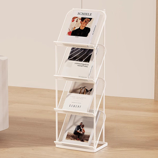 报刊架杂志架带柜子展示架书刊宣传页资料架落地办公置物架收纳层