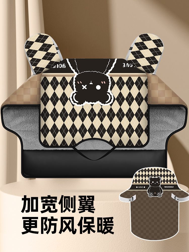 电动车挡风被冬季加绒加厚冬款电瓶车摩托电车冬天春秋保暖防风罩