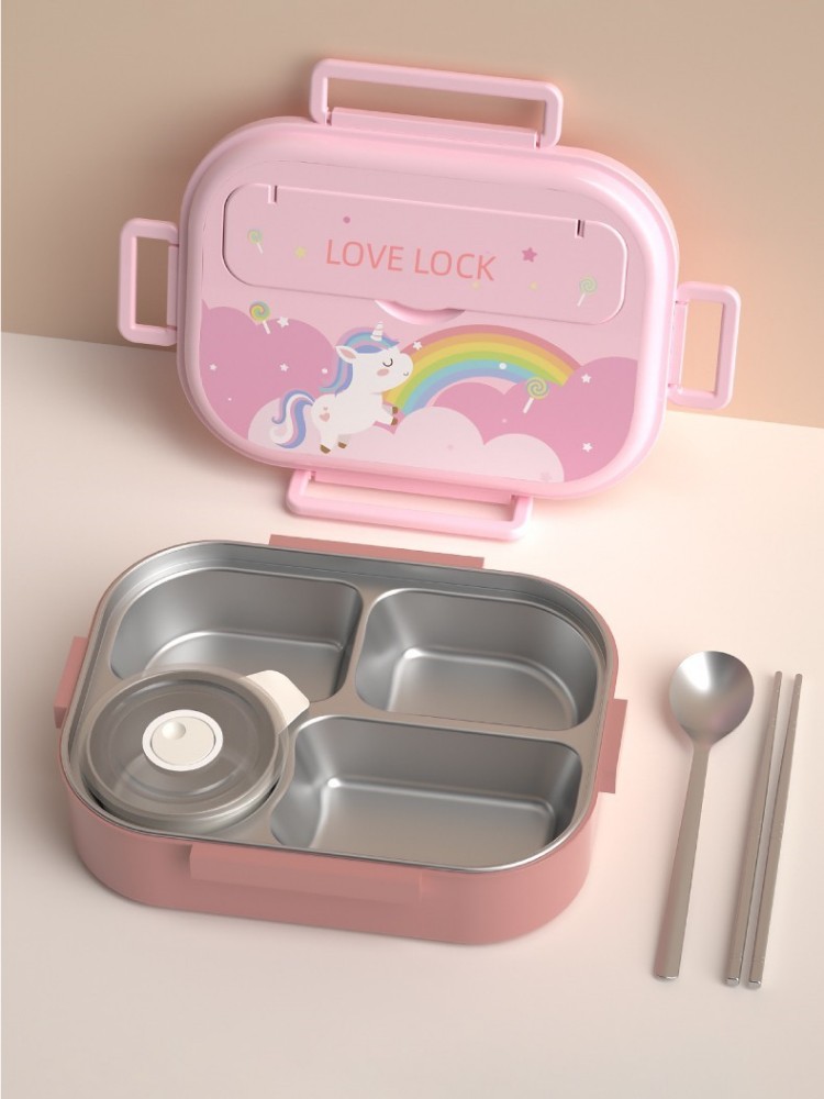 LOVELOCK饭盒316不锈钢上班族便当盒小学生分格餐盘保温儿童餐盒