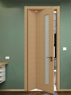 卫生间门三七折叠门小户型五五厕所门37厨房移门推拉门定制折叠门