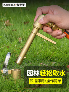 小区取水器园林绿化带地埋式6分铜快速取水阀dn25地插杆水管接头