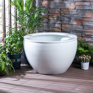 陶瓷大缸景德镇陶瓷鱼缸水缸养鱼庭院特大号睡莲荷花缸室外养鱼盆