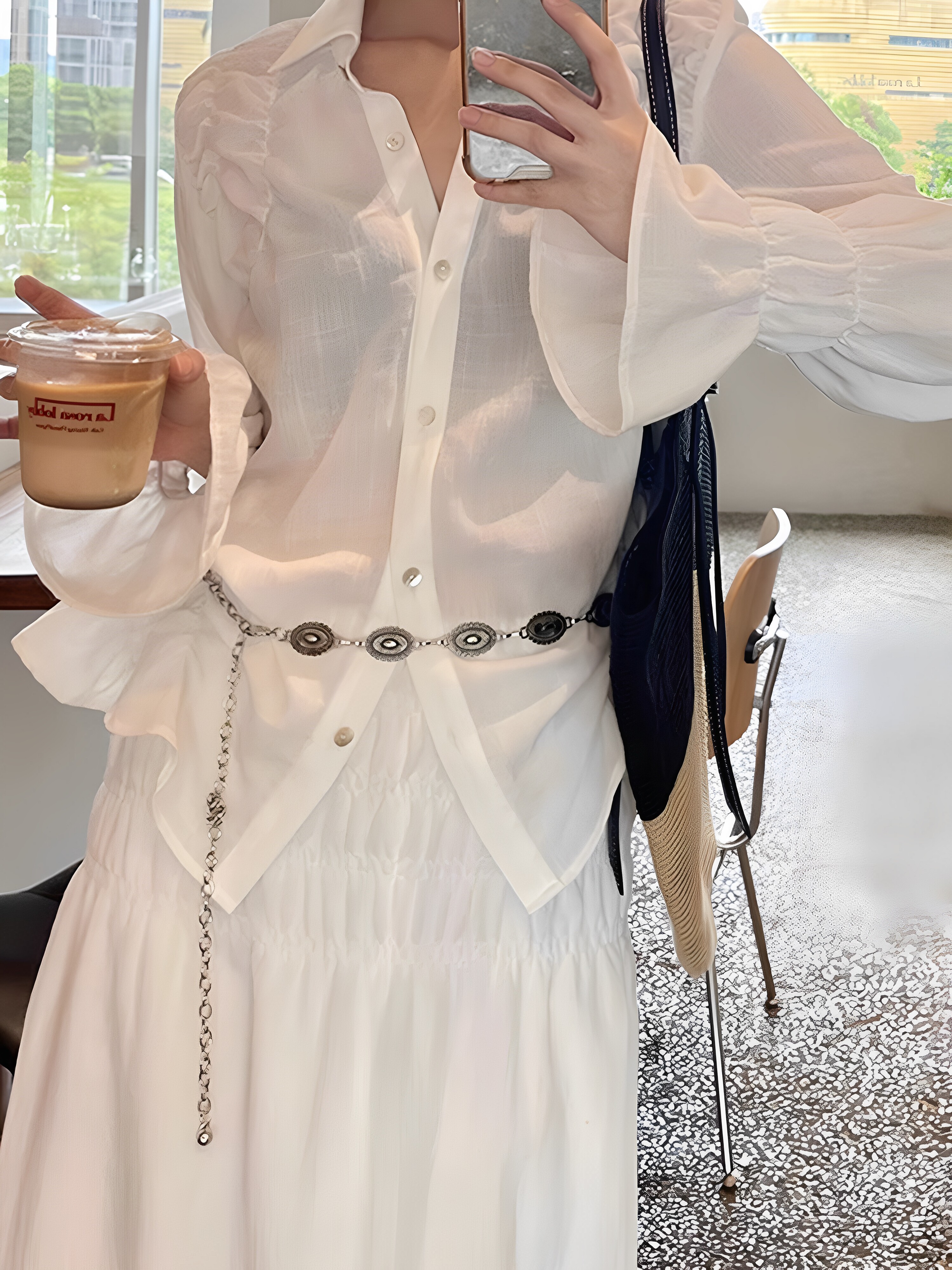 日本金属腰链女装饰配裙子2026新款连衣裙配饰腰带女款高级感裤链