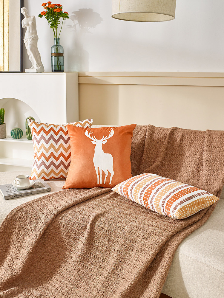 橙色抱枕沙发客厅靠枕长条抱枕套定制汽车座椅护腰靠背垫床头靠垫,居家布艺,靠垫/抱枕,淘宝优惠券,粉丝福利购,淘宝优惠卷