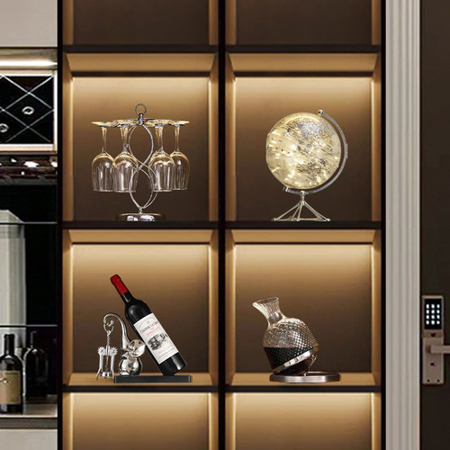 轻奢酒柜摆件组合高级感小众高档套装家居客厅电视柜软装饰品