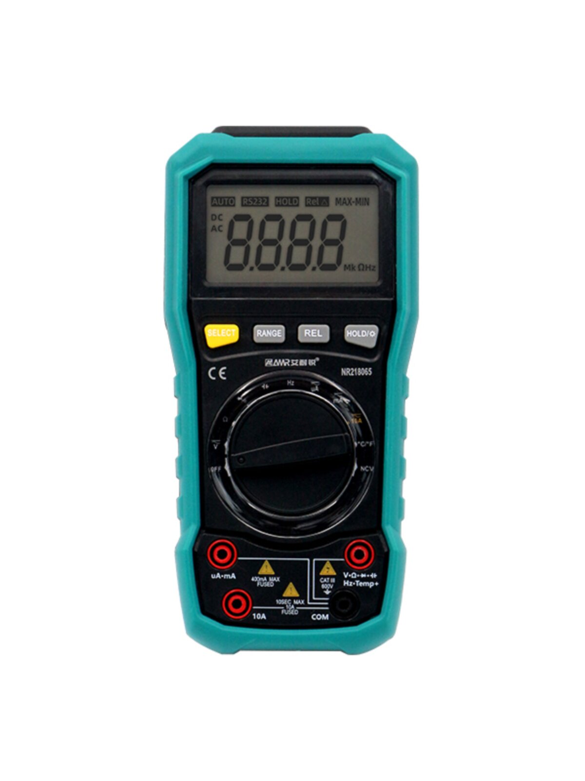 艾耐锐电工高精度电子万用表智能防烧蜂鸣电子电工专用测电流便携