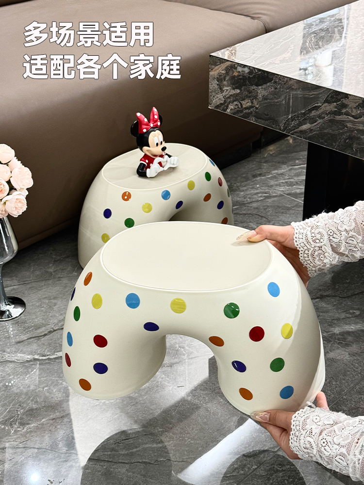 多巴胺小凳子家用矮凳小板凳儿童塑料椅子门口进门换鞋凳踩脚凳子