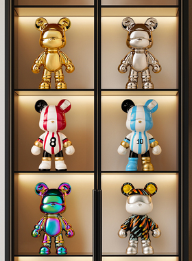 暴力熊大号手办摆件客厅轻奢高档电视酒柜展示柜装饰品高级感小众