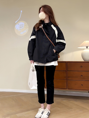 冲锋衣短外套女春秋季2025新款小个子夹棉衣休闲宽松夹克二棉棉服