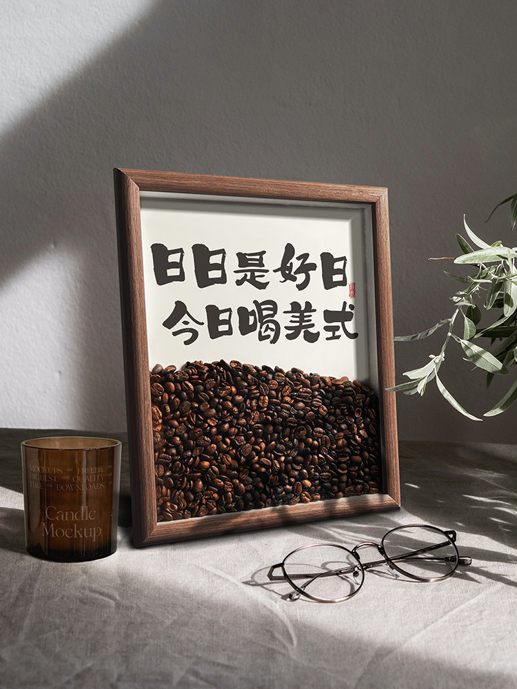 咖啡豆摆件创意家居装饰品咖啡店办公室客厅酒柜桌面摆台生日礼物