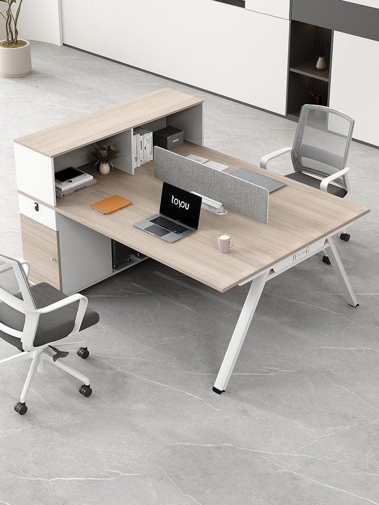 职员办公桌员工位2/4/6/四人位双人对坐财务屏风办公桌椅组合