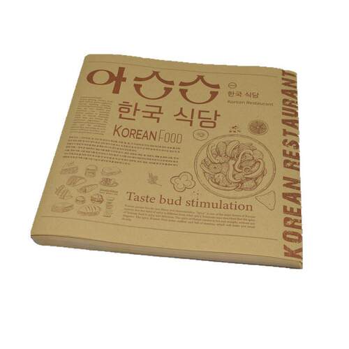 韩文韩式炸鸡纸英文报纸防油纸小吃垫纸吸油纸薯条餐厅托盘垫纸
