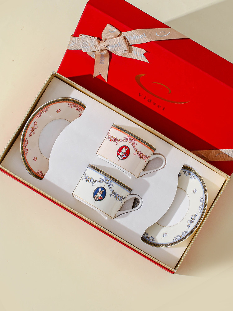 高档骨瓷咖啡杯碟套装结婚生日乔迁新居伴手送礼物情侣对杯子礼盒,餐饮具,咖啡杯,淘宝优惠券,粉丝福利购,淘宝优惠卷