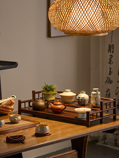 茶杯架子中式小型博古架茶具茶壶茶桌桌面摆件收纳置物架展示架