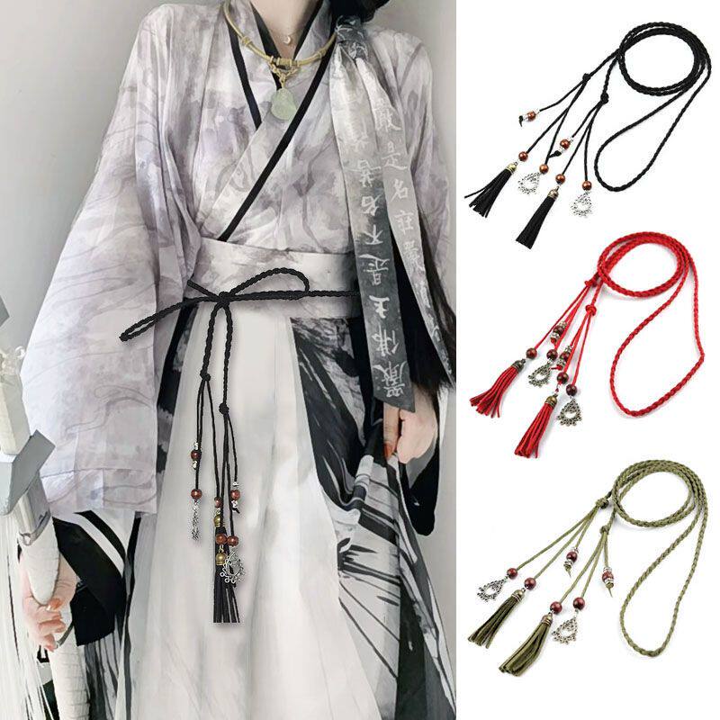 古风腰链编织复古汉服腰绳配马面裙流苏细腰带国潮古装武侠风配饰
