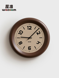 WOZOOM屋准免打孔中古风客厅覆古挂钟2025新款钟表挂墙家用时钟