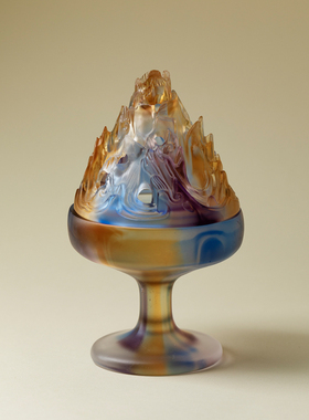 梵汝 高端琉璃博山炉香炉家用室内沉香薰檀香熏香盘香摆件禅意炉