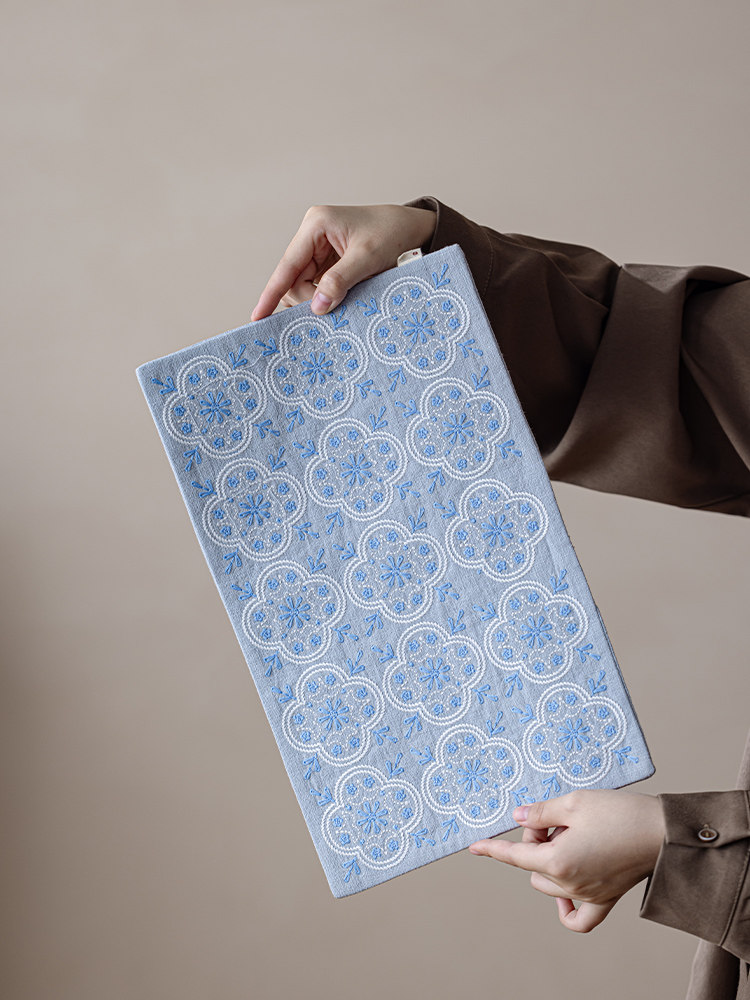 手工刺子绣茶席家用桌旗吸水垫子茶桌隔热垫中式干泡席双面可用,居家布艺,茶席,淘宝优惠券,粉丝福利购,淘宝优惠卷