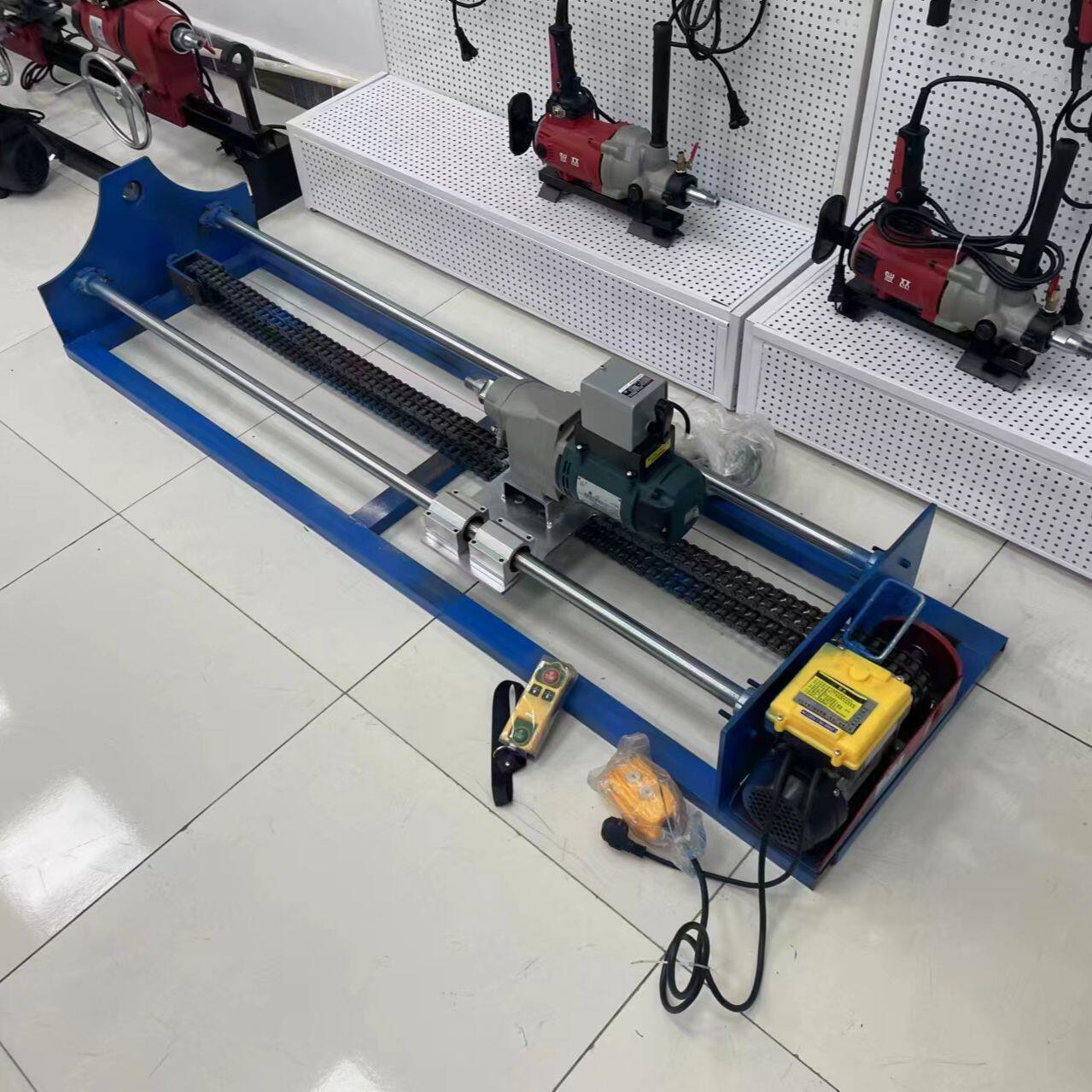 水钻顶管机小型非开挖过路钻孔水钻机自来水入户打孔机过道打眼机