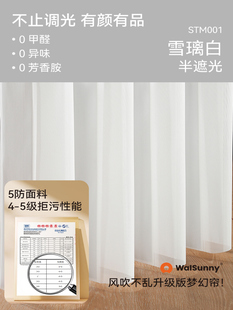 walsunny高端哈纳斯帘风吹不乱梦幻帘客厅阳台办公室竖百叶窗帘