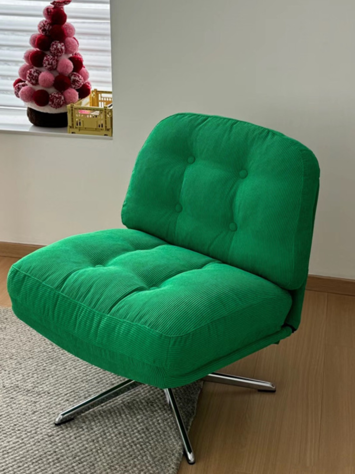 中古单人休闲椅客厅看书沙发阳台椅子设计师杜威林格旋转懒人沙发