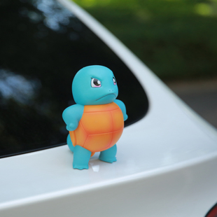 汽车摆件可爱杰尼龟创意车载网红装饰品车顶杰尼龟车尾公仔挂件