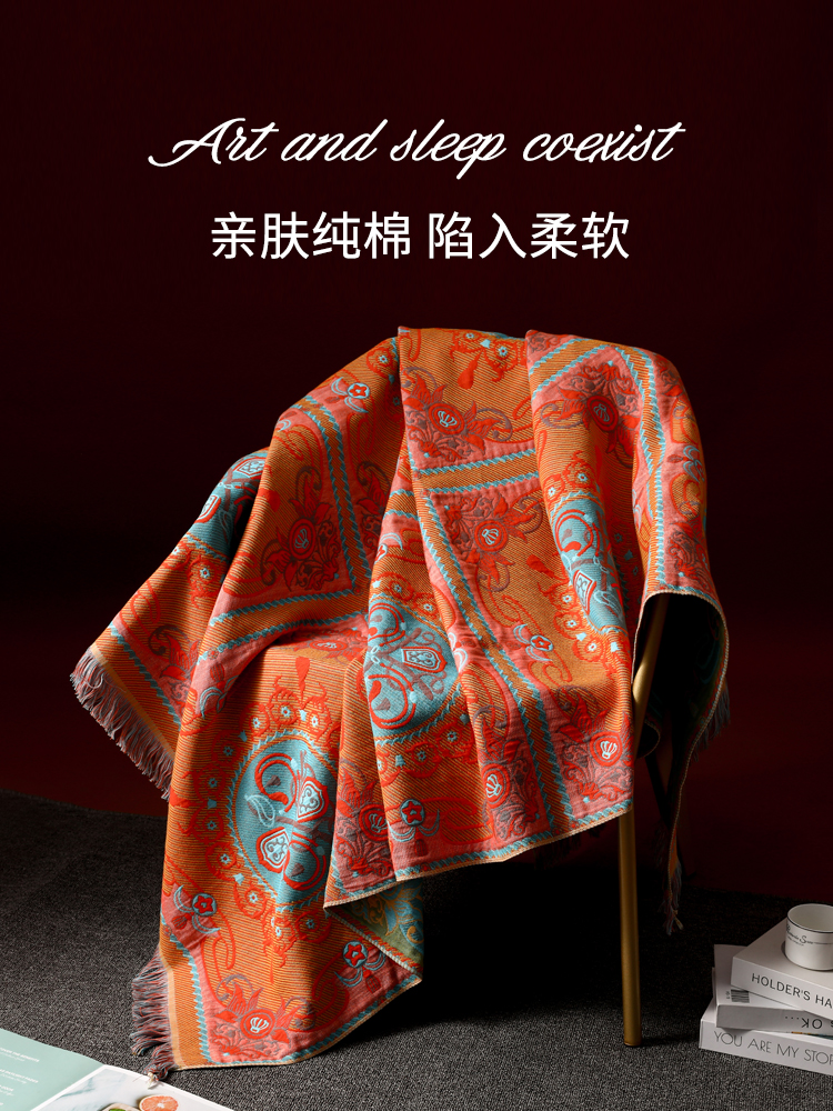 如奕飞机头等舱航空毯沙发毯高级感办公室午睡夏季空调盖毯小毯子