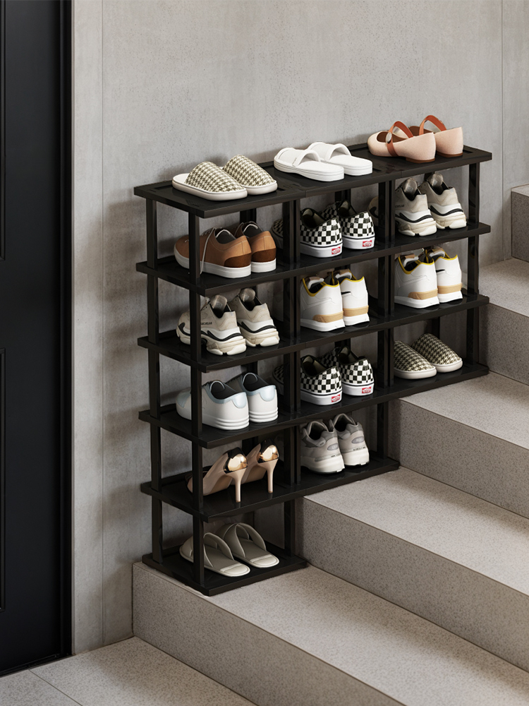 楼梯鞋架阶梯式多层20公分窄鞋柜门外楼道简易组合鞋子置物架家用