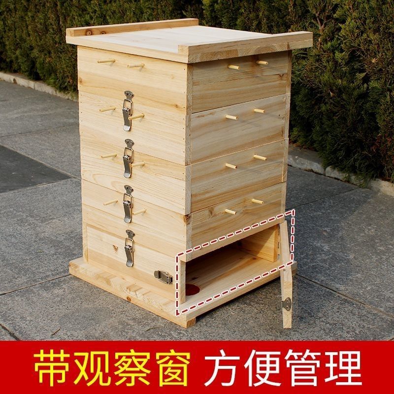 中蜂格子五层蜂箱蜜蜂专用杉木诱蜂桶标准全套懒人老式养蜜蜂养蜂