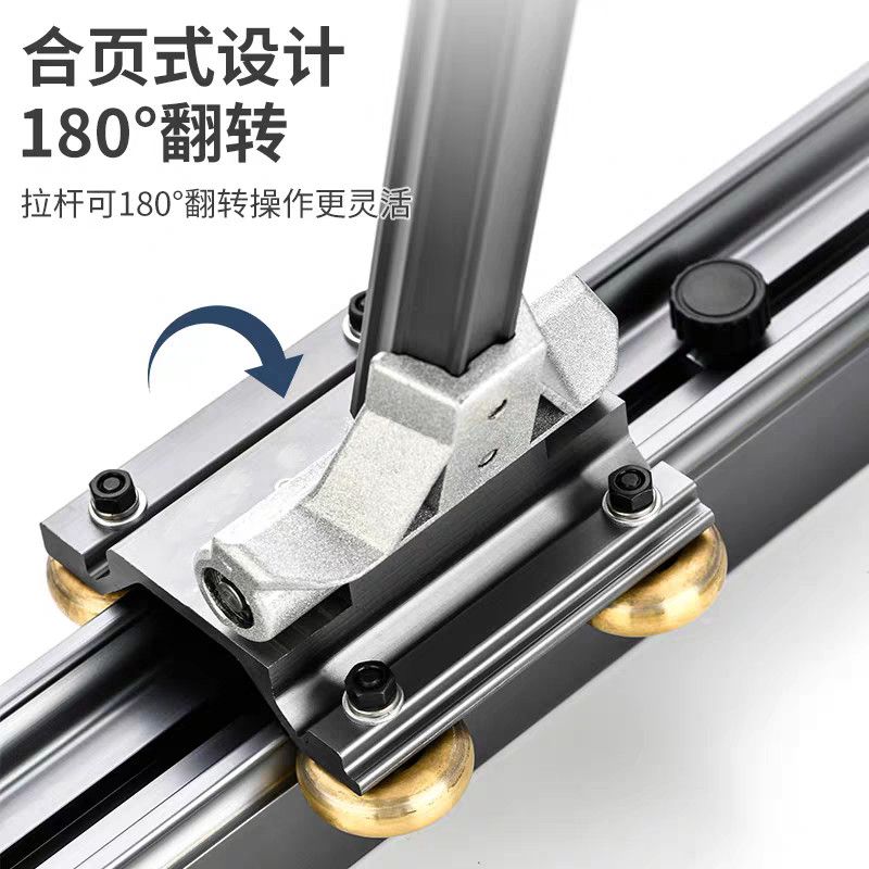 新款可翻转尺杠岩板瓷砖t型轨道推刀高精度推刀手动岩板切割机