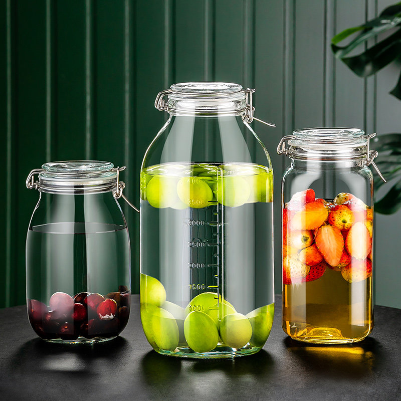 青梅泡酒玻璃瓶家用密封泡酒罐高档无铅专用酿酒瓶空瓶酒坛子加厚,厨房/烹饪用具,密封罐,淘宝优惠券,粉丝福利购,淘宝优惠卷
