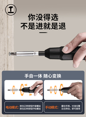 绿林能工电动螺丝刀小型迷你充电式家用起子机大扭力精密电批工具