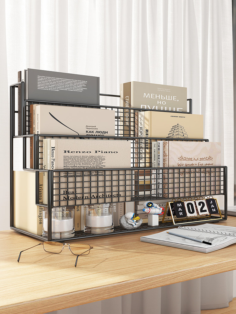 桌面置物架书架多层收纳学生宿舍桌上置物架子办公室电脑桌分层柜,收纳整理,桌面收纳盒,淘宝优惠券,粉丝福利购,淘宝优惠卷