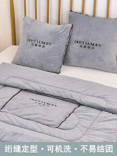 抱枕被子两用汽车毛毯小枕头车上毯子车载车用二合一高档靠枕折叠