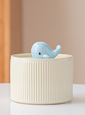 小型流水摆件循环水迷你可爱治愈工位办公室桌面装饰品猫咪饮水机