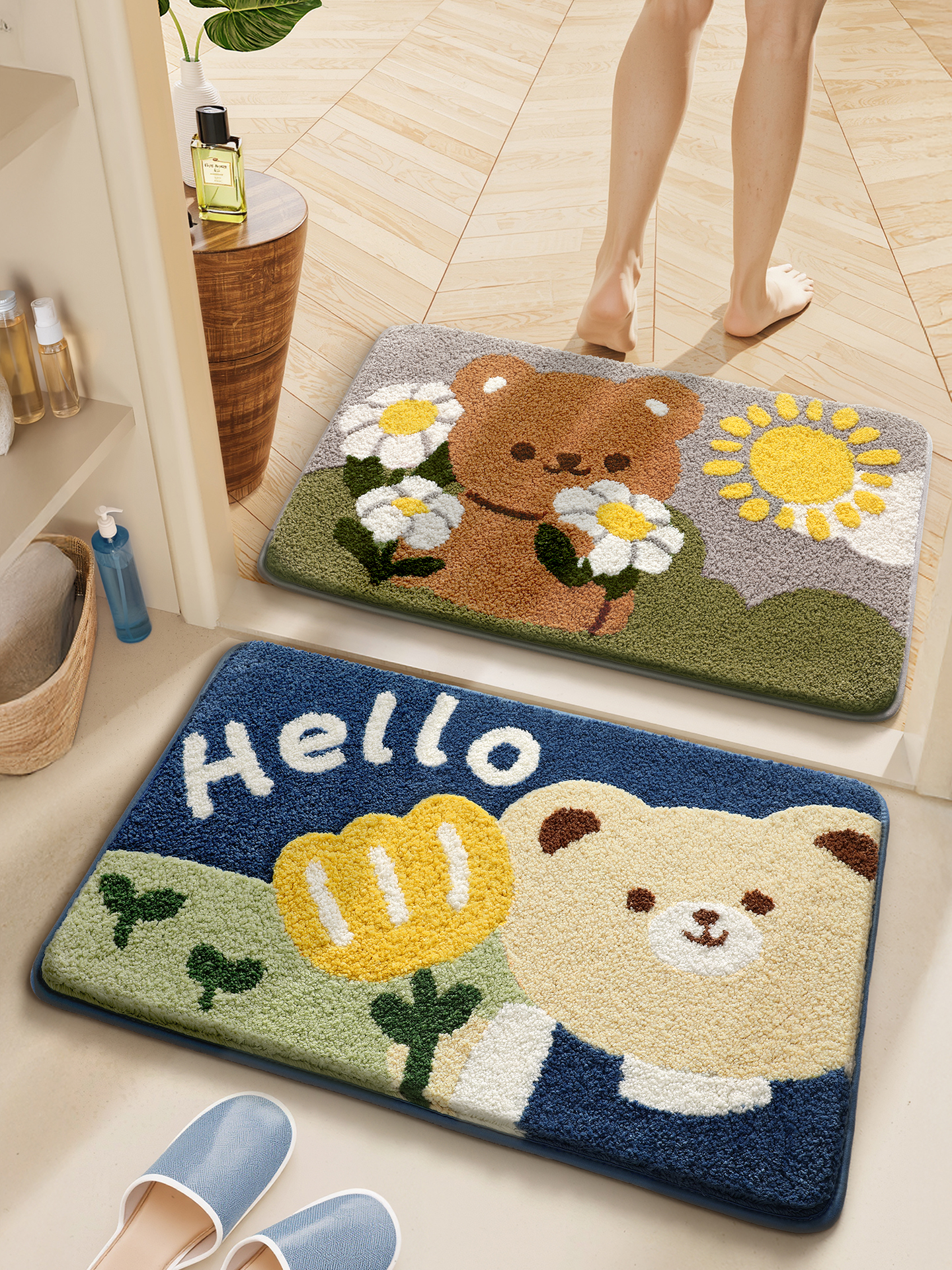 卫生间吸水地垫家用厕所地毯脚垫门垫进门卧室门口垫子浴室防滑垫