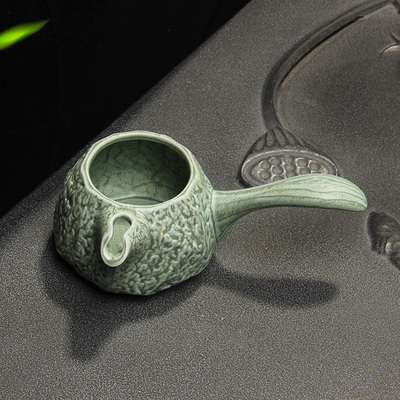 陶瓷公道杯分茶器茶海公杯侧把青瓷窑变功夫茶海公杯均分茶汤茶器