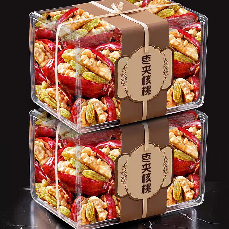新枣枣夹核桃独立小包装特级新疆特红产枣核桃仁夹心枣孕妇整箱