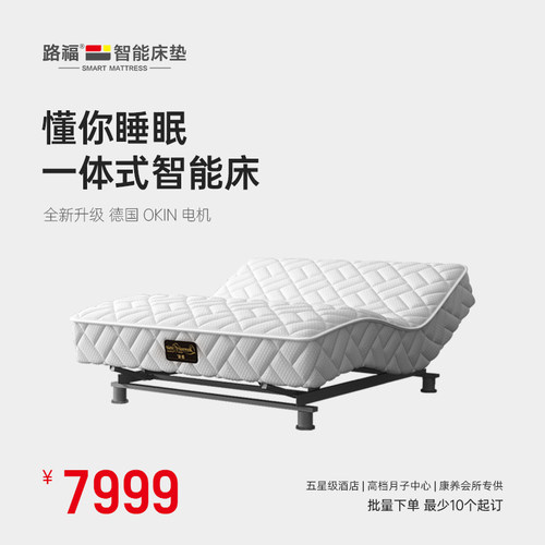 路福电动床智能床网红多功能升降无线遥控工程款老人孕妇T002W-OK