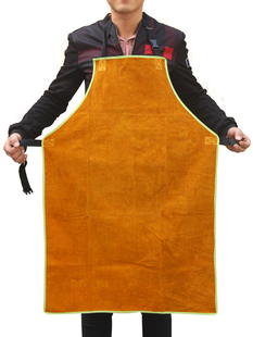 牛皮围裙电焊焊工反穿衣焊接防护服隔热耐高温防火花防护罩衣