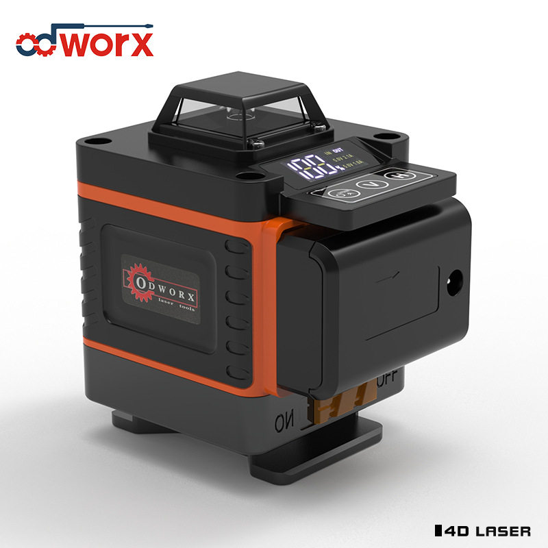 16线4D激光水平仪绿光12线3D自动打线吊顶贴墙仪投线仪高精度跨境