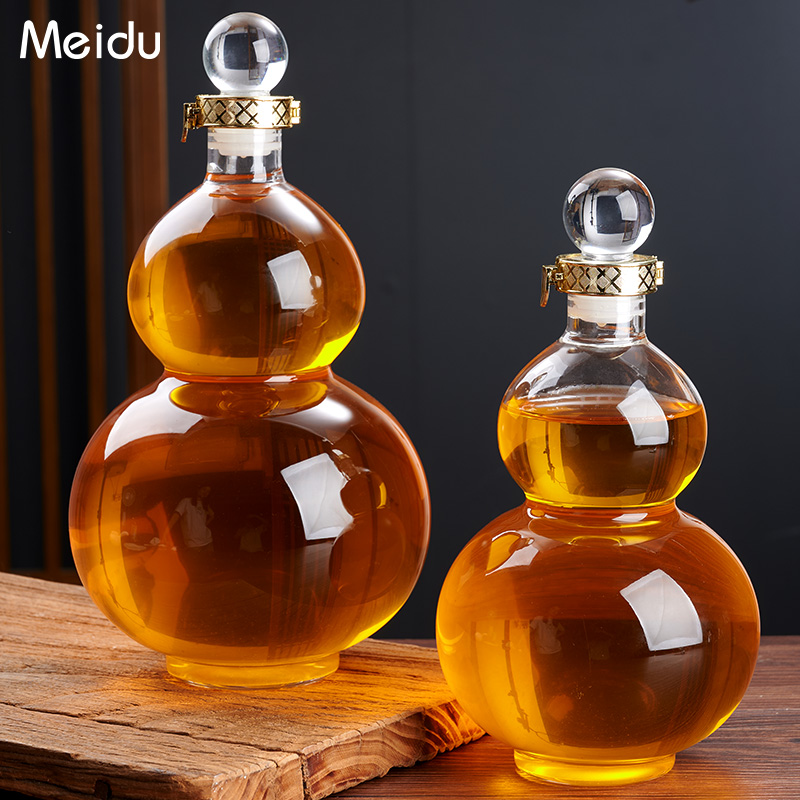 玻璃泡酒瓶高硼硅泡酒容器专用瓶密封罐家用葫芦酒坛果酒药酒罐子