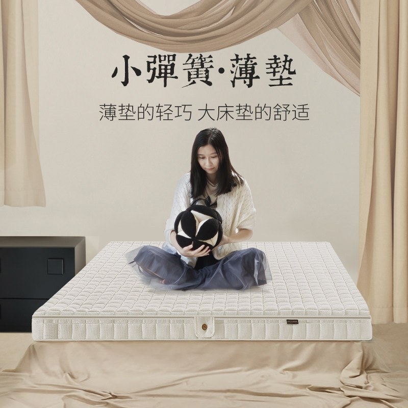 小弹垫薄垫 儿童床垫弹簧垫黄麻可拆卸0胶水学生宿舍护脊垫榻榻米