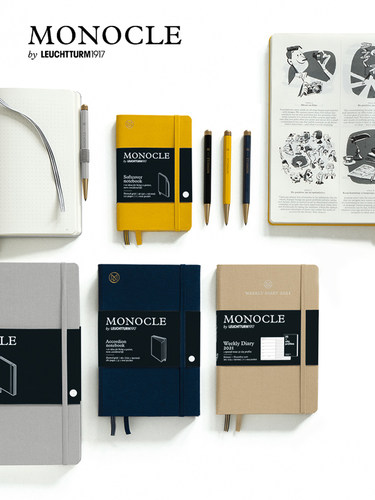 Leuchtturm1917德国灯塔A6口袋型硬封皮Monocle笔记本口袋本软皮