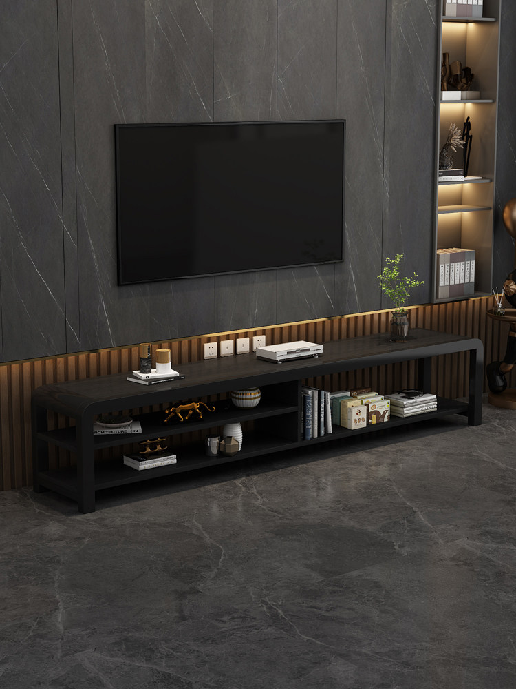 电视柜客厅家用现代简约收纳储物柜一体落地小户型地柜背景墙柜