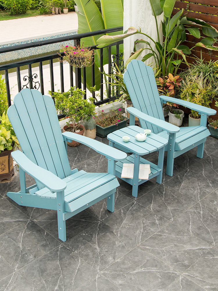 莫家户外桌椅组合室外庭院花园耐晒休闲桌椅阳台露台简约塑木桌椅