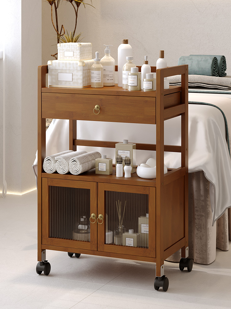 美容院专用小推车置物架仪器架多功能收纳架理发店烫染美甲工具车