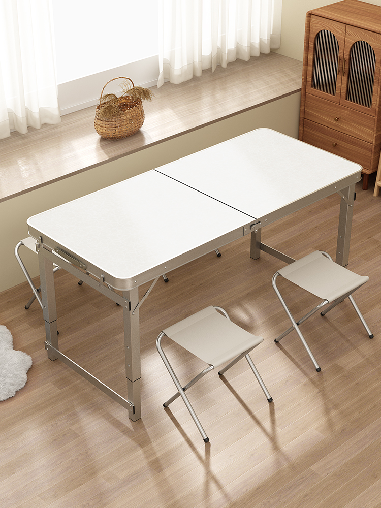 折叠桌子摆摊桌子折叠户外便携式地推桌夜市地摊开工桌子折叠桌椅