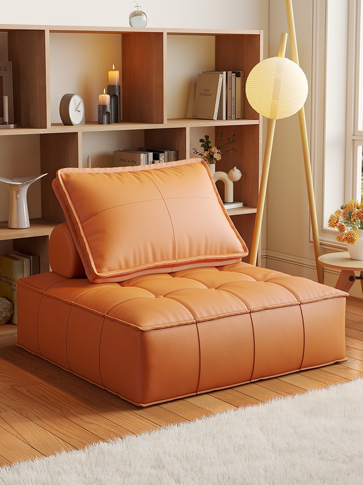 轻奢免洗科技布豆腐块懒人沙发小户型方块客厅休闲椅卧室模块落地